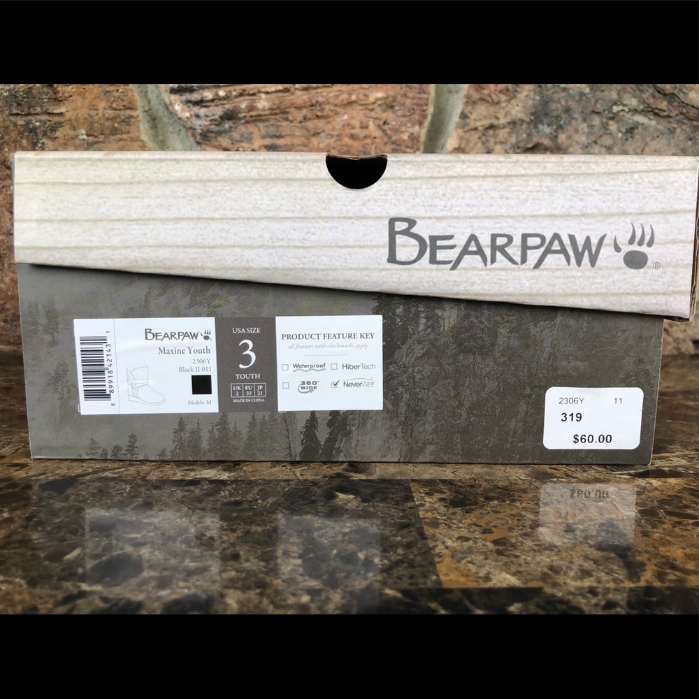 NEW BEARPAW Little Girls' Maxine Wedge Boots - Picture 10 of 13